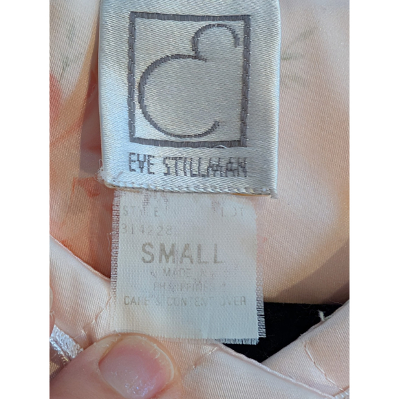 Vintage Eve Stillman Floral Quilted Bed Jacket Women's Small Pink 70’s - Picture 4 of 6